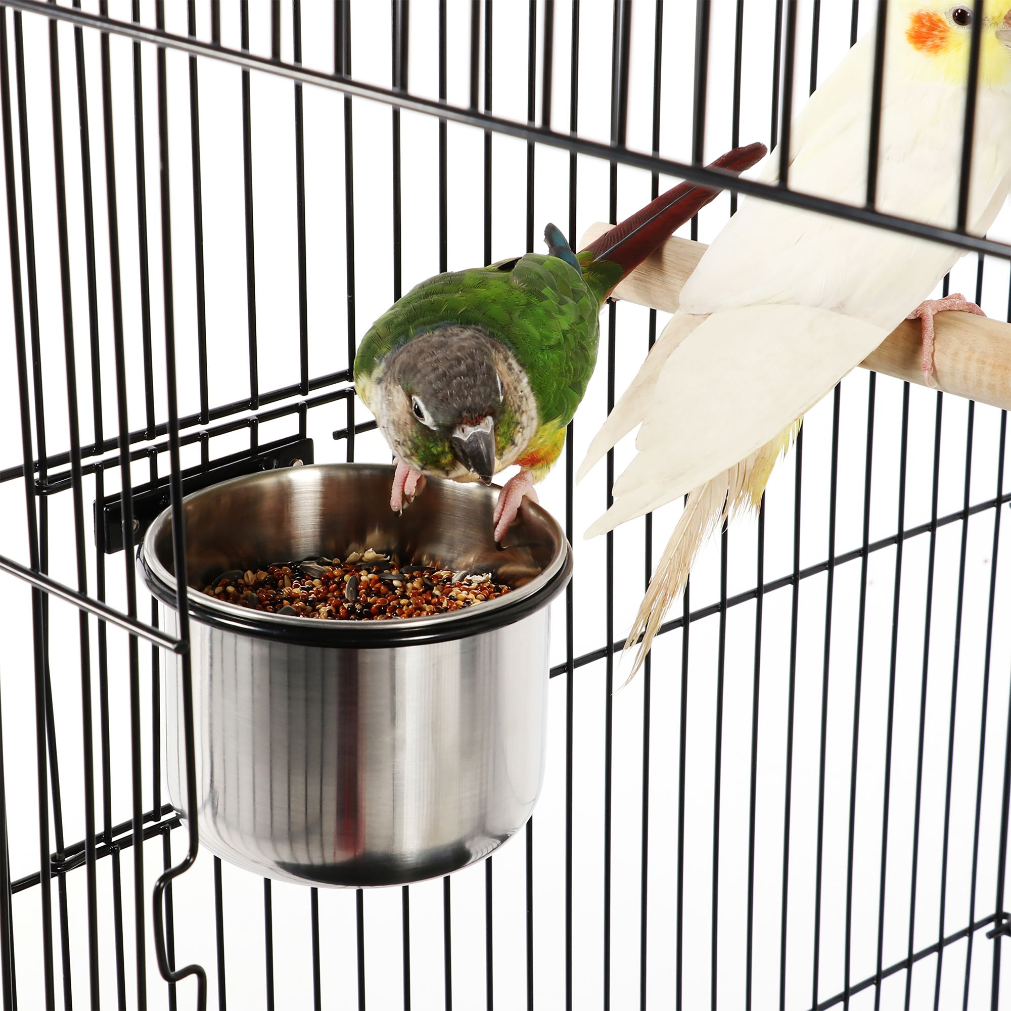 Yaheetech Open Top Metal Rolling Parrot Bird Cage with Stand for Parrots - thumbnail 4