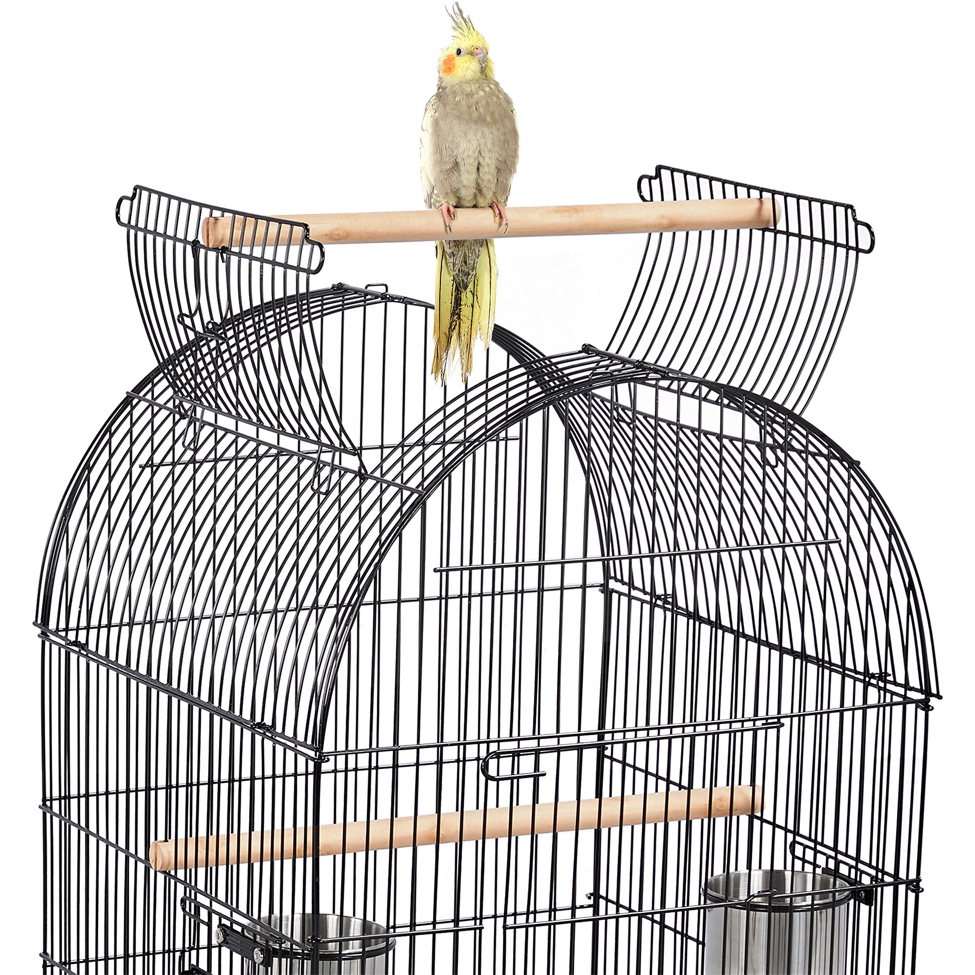 Yaheetech Open Top Metal Rolling Parrot Bird Cage with Stand for Parrots - thumbnail 5
