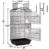 Yaheetech Open Top Metal Parrot Cage with Four Feeders image thumbnail 3