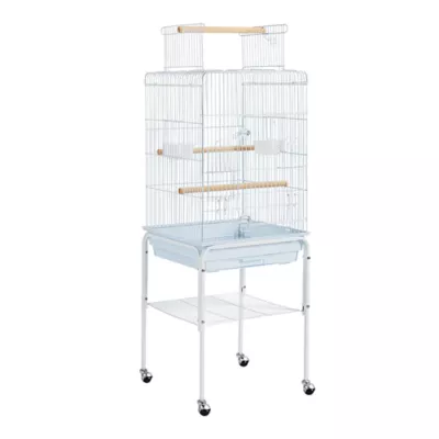 Yaheetech Play Top Bird Cage w/ Detachable Rolling Stand - Image 1