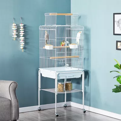 Yaheetech Play Top Bird Cage w/ Detachable Rolling Stand - Image 2