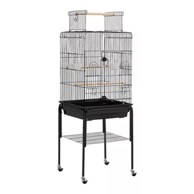 Yaheetech Play Top Bird Cage w/ Detachable Rolling Stand - Image 1