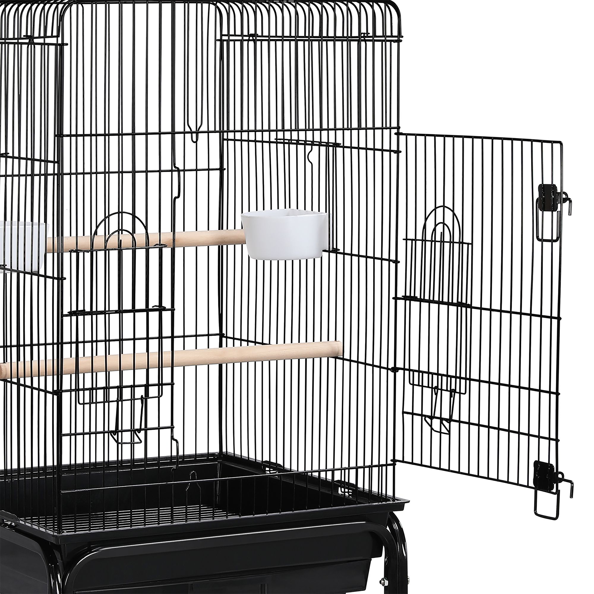 Yaheetech Play Top Pet Bird Cage with Detachable Rolling Stand for Medium Birds - thumbnail 4