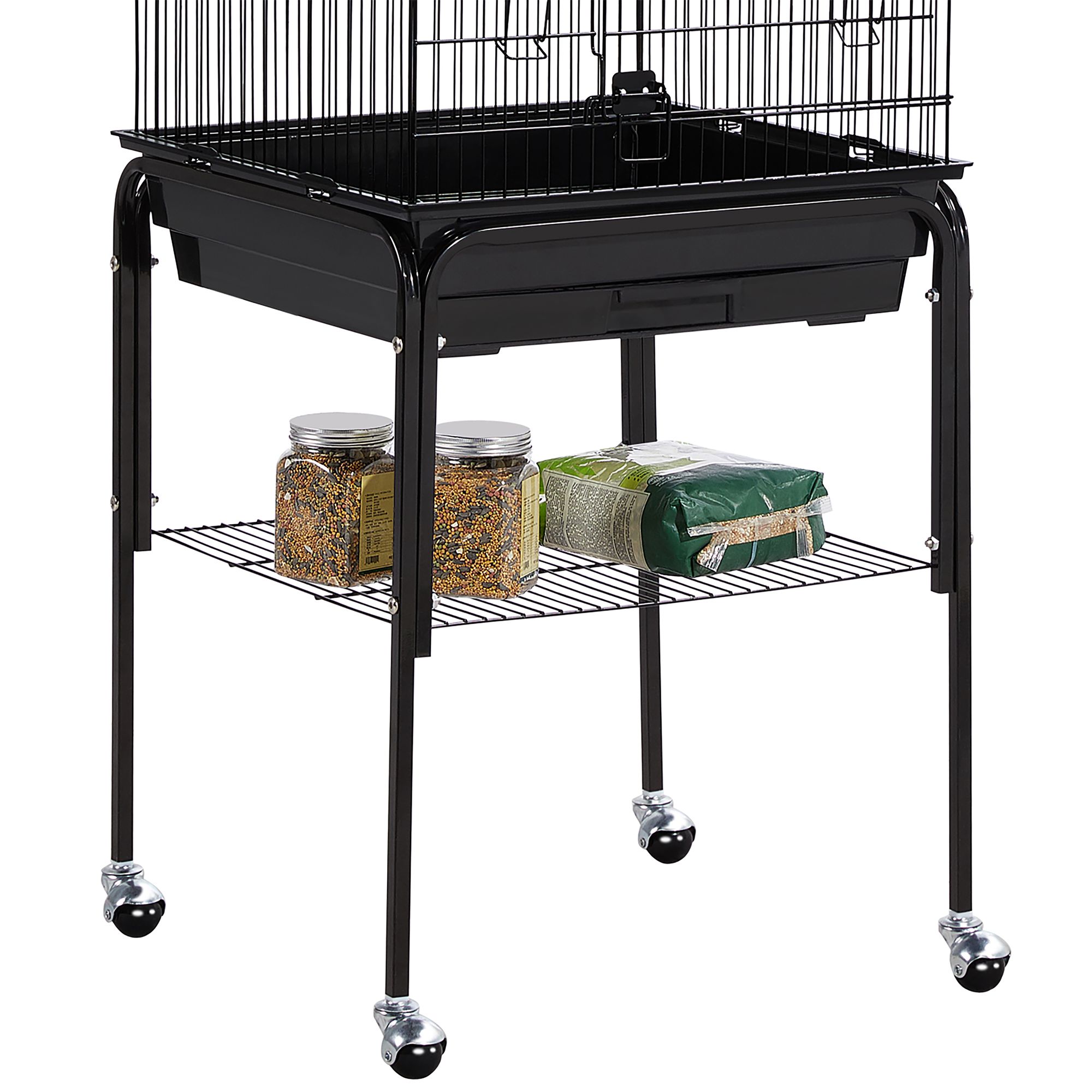 Yaheetech Play Top Pet Bird Cage with Detachable Rolling Stand for Medium Birds - thumbnail 5