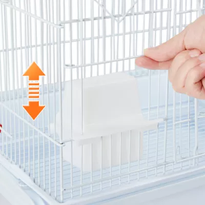 Yaheetech Rolling Metal Bird Cage with Detachable Stand - Image 4