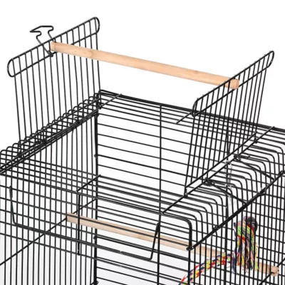 Yaheetech Small Parrot Cage Travel Cage w/ Open Play Top - Image 5