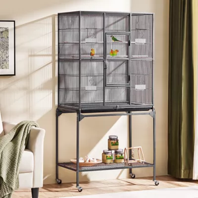 Yaheetech Large Rolling Parrot Cage with Detachable Stand - Image 2