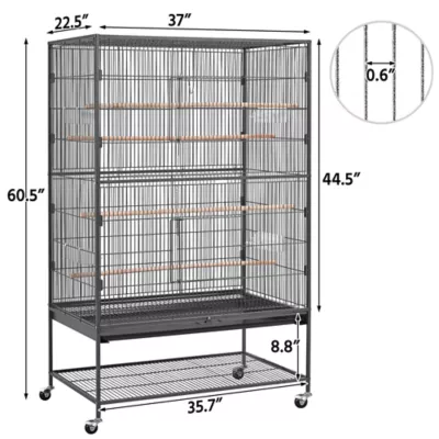 Yaheetech Extra-Large Parrot Cage w/ Stand - Image 3