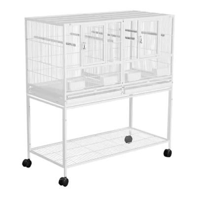 Yaheetech Stackable Wide Bird Cage with Rolling Stand - Image 1