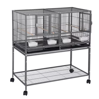 Yaheetech Stackable Wide Bird Cage with Rolling Stand - Image 1