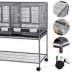 Yaheetech Stackable Wide Bird Cage with Rolling Stand image thumbnail 4