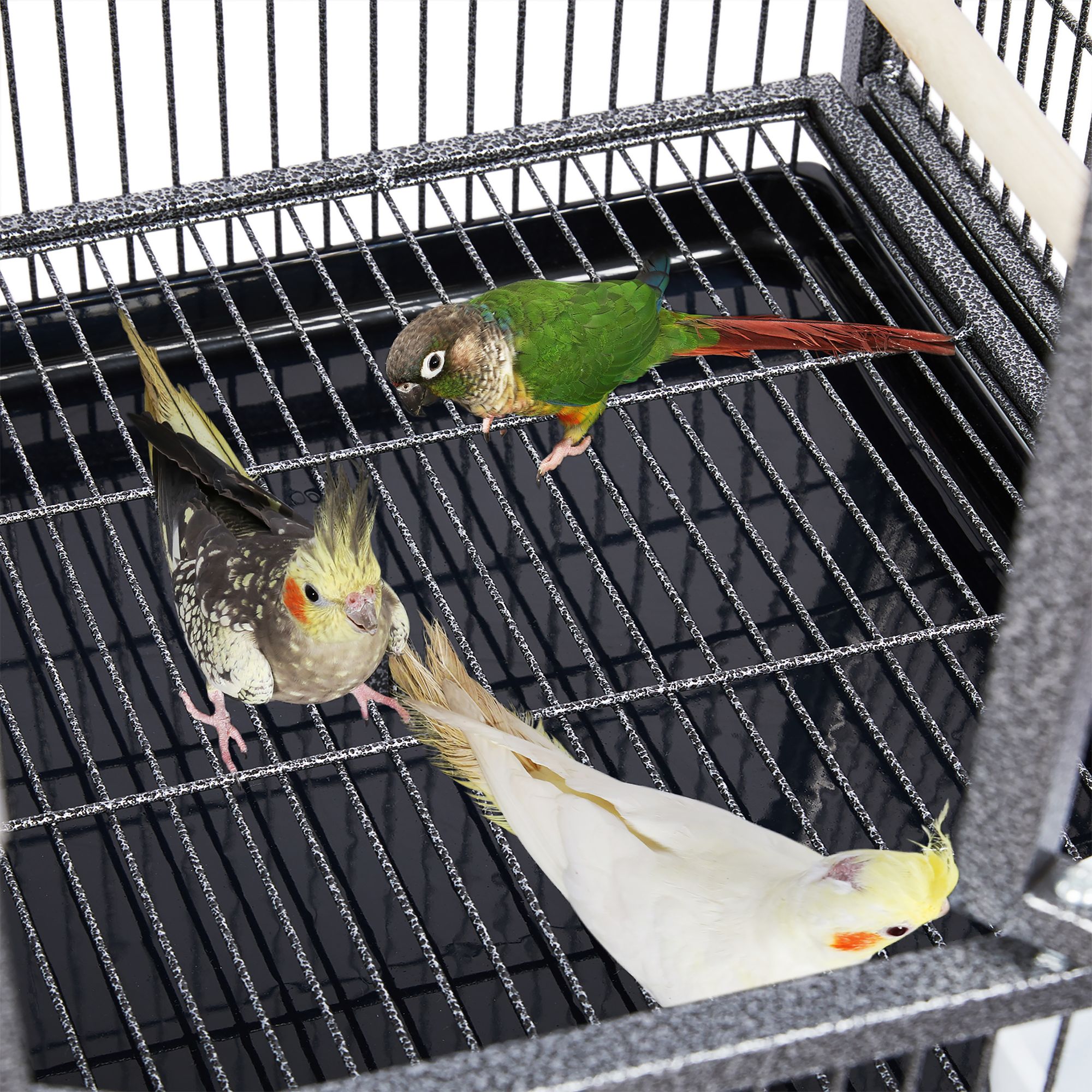 Yaheetech Stackable Wide Pet Bird Cage with Rolling Stand for Medium Birds - thumbnail 5