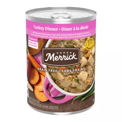 Merrick Grain Free Turkey Dinner Wet Dog Food 12pk - Image 1