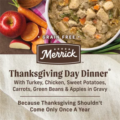Merrick Grain Free Turkey Dinner Wet Dog Food 12pk - Image 3