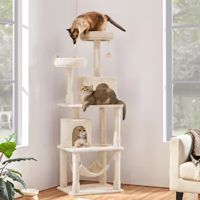 Yaheetech Cat Multi-Level Tree with 2 Condos - 71.5 in - Image 2