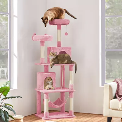 Yaheetech Cat Multi-Level Tree with 2 Condos - 71.5 in - Image 2