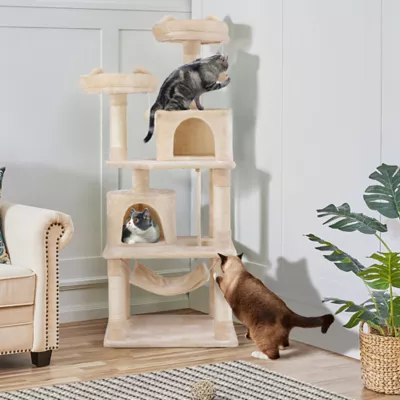 Yaheetech Cat Tree with 2 Condos & 2 Perches - 63 in - Image 2