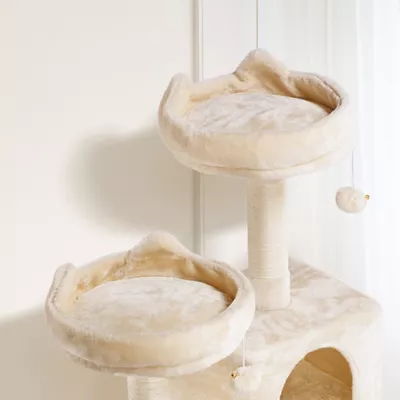 Yaheetech Cat Tree with 2 Condos & 2 Perches - 63 in - Image 4