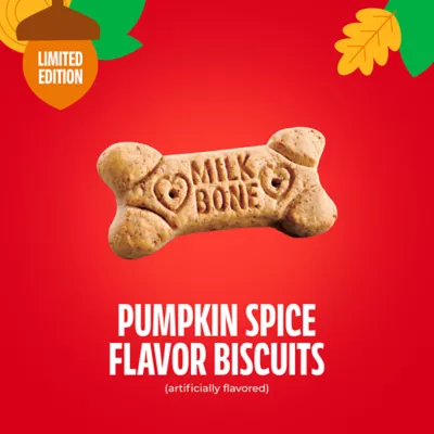Milk-Bone Pup-kin Spice Biscuits, Pumpkin Spice Artificially Flavored Dog Treats 8 oz - Image 3