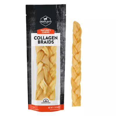 Dentley's Nature's Chews - Collagen Braids, 2 Count, 11.5" - Image 1