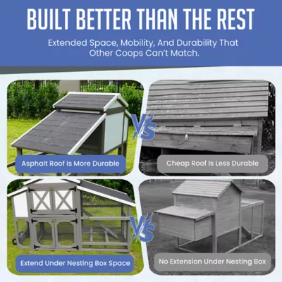 Zoovilla Extended Country Style Chicken Coop - Image 5