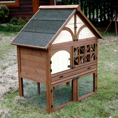 Zoovilla Tudor Rabbit Hutch - Image 6