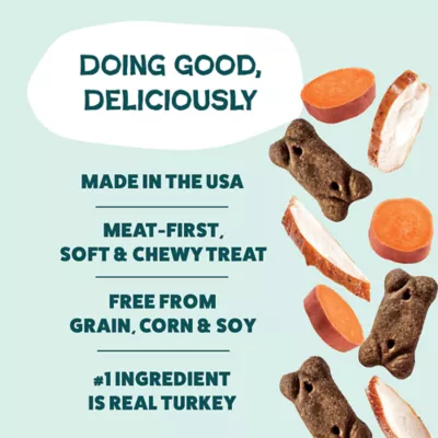 Shameless Pets Meat Me At The Feast, Soft & Meaty Dog Treats - Turkey 8 oz - Image 3