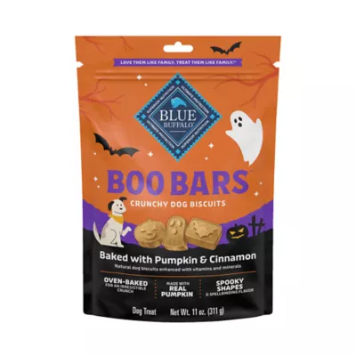 Blue Buffalo Boo Bars Crunchy Halloween Dog Biscuits, Pumpkin & Cinnamon Flavor, 11 oz. - Image 1