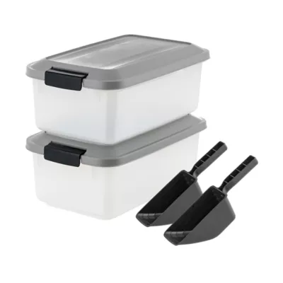 IRIS 11lbs. Airtight Pet Food Container, Dog & Cat Food Storage Bin, Treat Box - Image 1