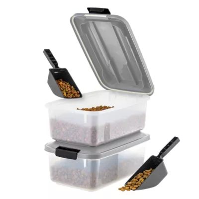 IRIS 11lbs. Airtight Pet Food Container, Dog & Cat Food Storage Bin, Treat Box - Image 2
