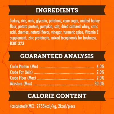 Zuke's Mini Naturals With Added Vitamins & Minerals Dog Treats - Turkey & Pumpkin Flavor 5 OZ - Image 5