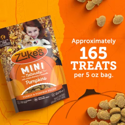 Zuke's Mini Naturals With Added Vitamins & Minerals Dog Treats - Turkey & Pumpkin Flavor 5 OZ - Image 7