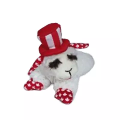 Multipet Lamb Chop Canadian Hat Dog Toy - Image 1