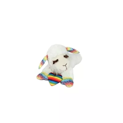 Multipet Lamb Chop Rainbow Heart Dog Toy - Image 1