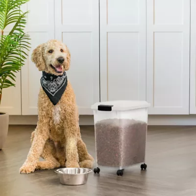 IRIS 30lbs. Airtight Pet Food Container, Dog & Cat Food Storage Bin with Scoop - Image 4