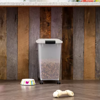 IRIS 30lbs. Airtight Pet Food Container, Dog & Cat Food Storage Bin with Scoop - Image 5