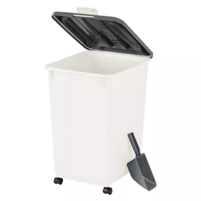 IRIS 54 Lbs. Airtight Pet Food Container, Dog & Cat Food Storage Bin with Scoop - Image 2