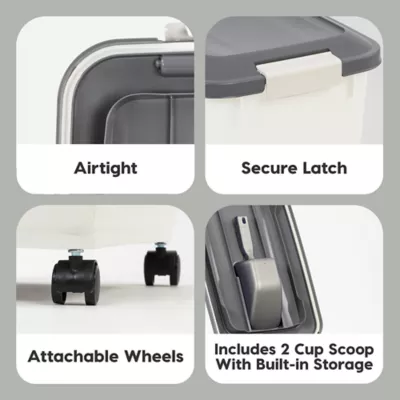 IRIS 54 Lbs. Airtight Pet Food Container, Dog & Cat Food Storage Bin with Scoop - Image 7