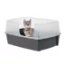 IRIS XXL Open-Top, Side Entry Cat Litter Box with High Sides, Easy to Clean for Big Cats, Gray image thumbnail 2
