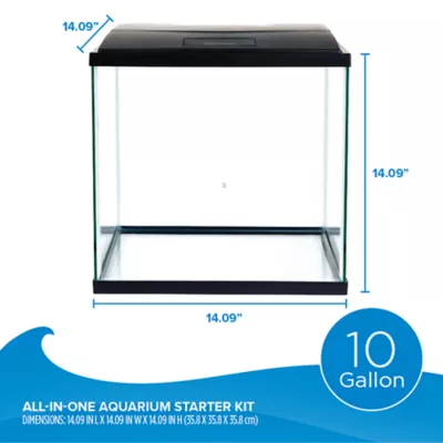 Top Fin® Cube Aquarium Essentials Starter Kit - Fish Tank Starter Kit - 10 Gallon - Image 2