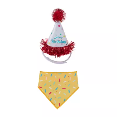 Life of the Party® Reptile Birthday Hat & Bandana - Image 1