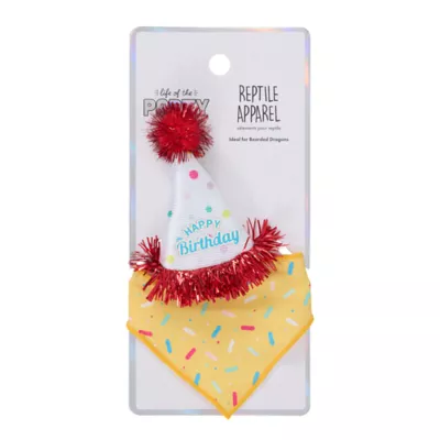 Life of the Party® Reptile Birthday Hat & Bandana - Image 3