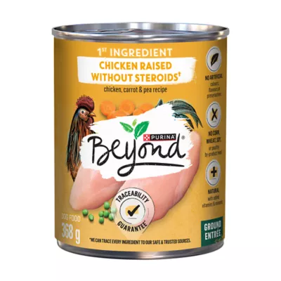 Beyond Ground Entrée Chicken, Carrot & Pea Recipe, Wet Dog Food, 368g - Image 1