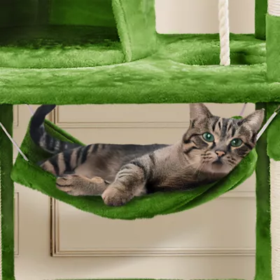 Yaheetech Cat Tree with 2 Condos & 2 Perches - 63 in - Image 5