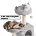 Yaheetech Cat Tree with 2 Condos & 2 Perches - 63 in image thumbnail 4