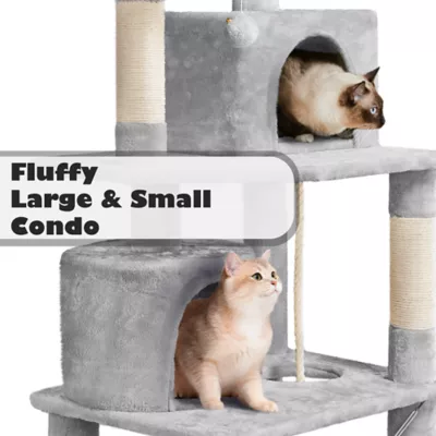 Yaheetech Cat Tree with 2 Condos & 2 Perches - 63 in - Image 5