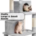 Yaheetech Cat Tree with 2 Condos & 2 Perches - 63 in image thumbnail 5