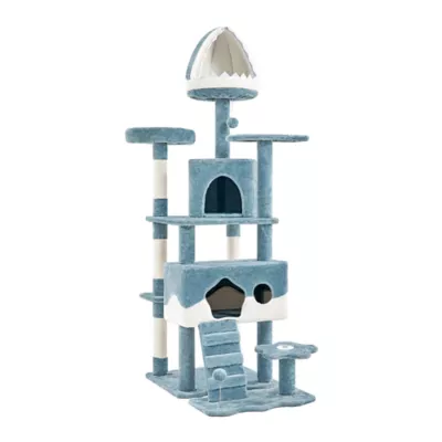 Yaheetech Cat Ocean-themed Tree Tower - 72.5 in - Image 1