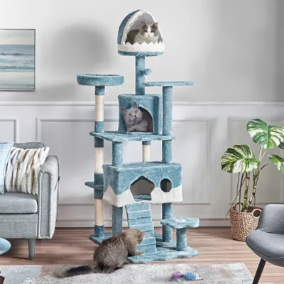 Yaheetech Cat Ocean-themed Tree Tower - 72.5 in - Image 2