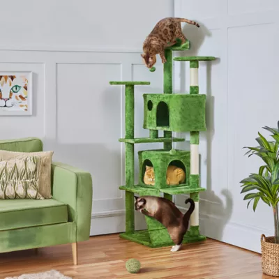 Yaheetech Cat Multilevel Indoor Tree Tower - 70 in - Image 2